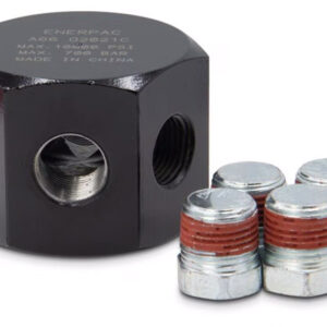 MANIFOLD HEXAGONAL CON 6 CONEXIONES HEMBRA 3/8″ NPT.