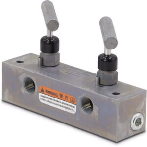 MANIFOLD CON VALVULAS DE CONTROL PARA 2 CILINDROS