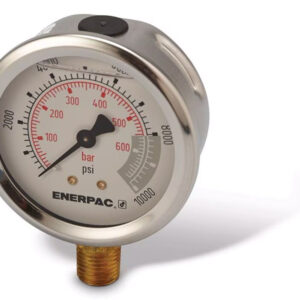 MANOMETRO DE PRESION HID. 10.000 PSI. Ø ESFERA 2,1/2″, CONEX. INFERIOR 1/4″ NPT