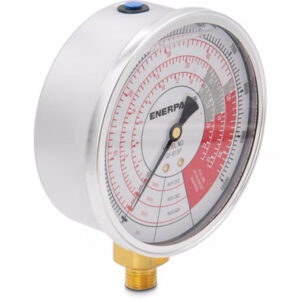 MANOM. DE FUERZA Y PRESION HID. Ø ESFERA 4″, P/CILINDROS HUECOS DE 20-30 Y 60 TON.